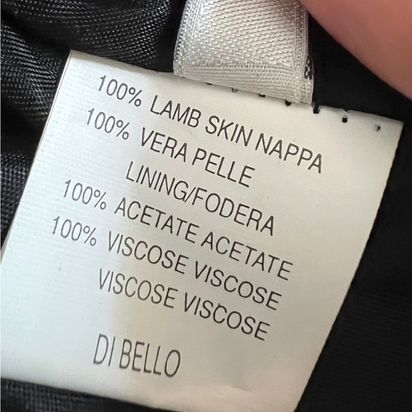 NWOT DI BELLO Men’s Genuine Soft Leather Jacket ITALY Sz 50 - Picture 6 of 9